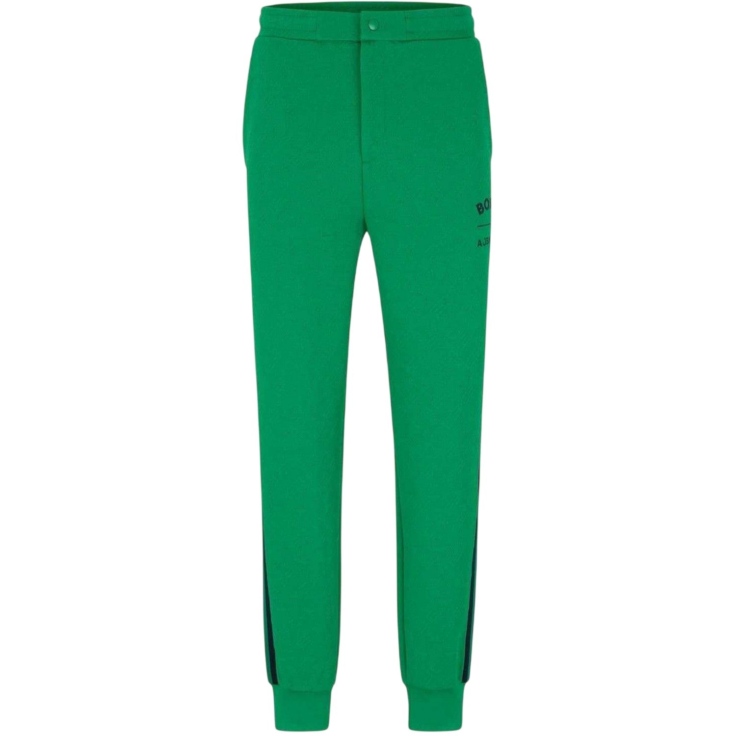 Green - Front - Boss Mens Hover Slim Joggers