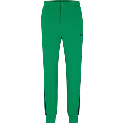 Green - Front - Boss Mens Hover Slim Joggers