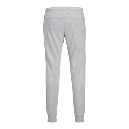 Light Grey Melange - Back - Jack And Jones Mens Slim Joggers