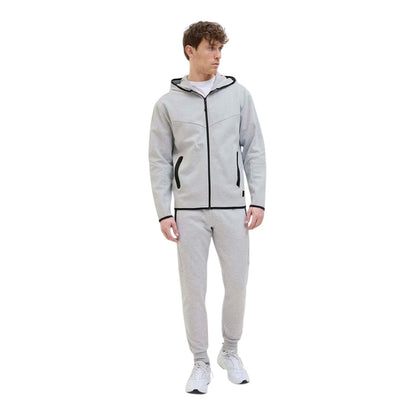Light Grey Melange - Pack Shot - Jack And Jones Mens Slim Joggers