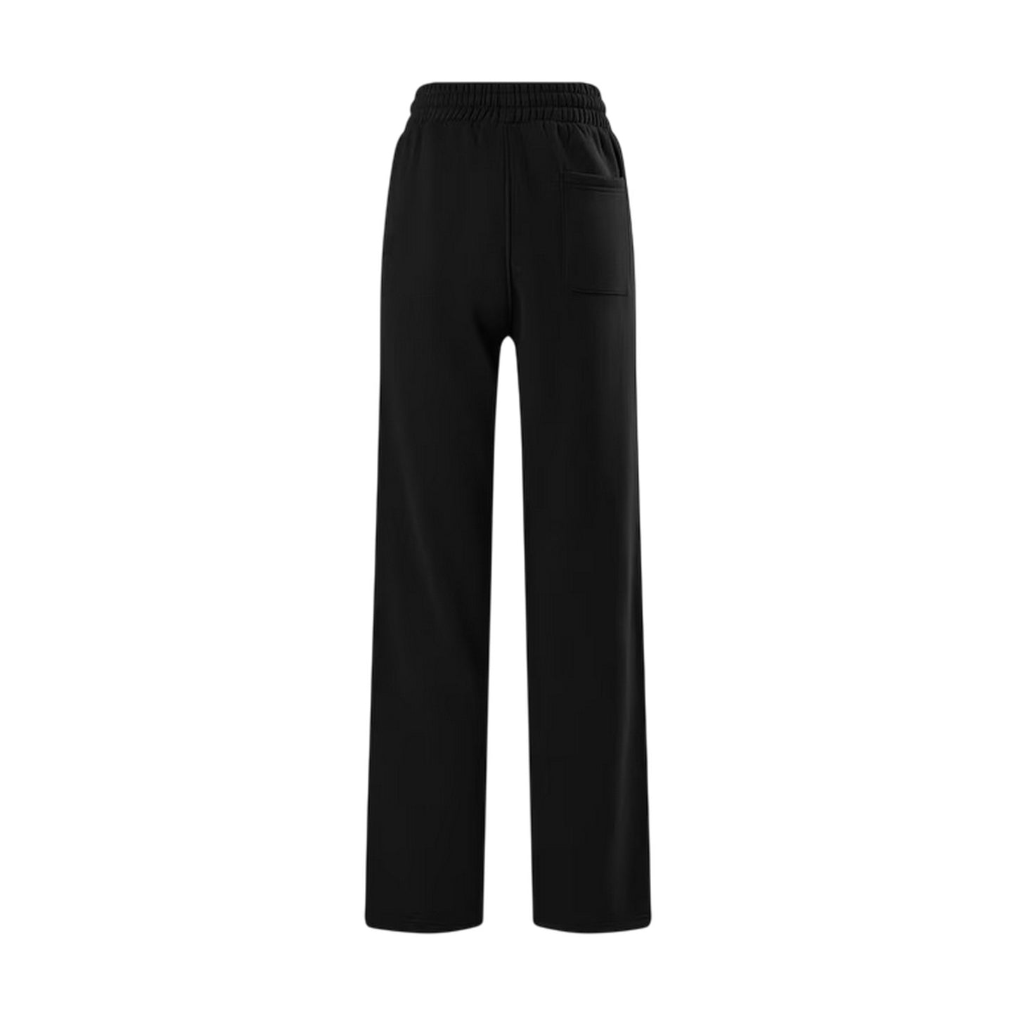 Black - Back - Gym King Womens-Ladies Straight Joggers