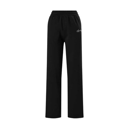 Black - Front - Gym King Womens-Ladies Straight Joggers