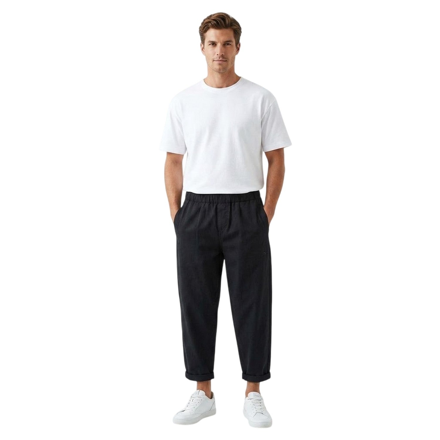 Navy - Lifestyle - Emporio Armani EA7 Womens-Ladies Joggers