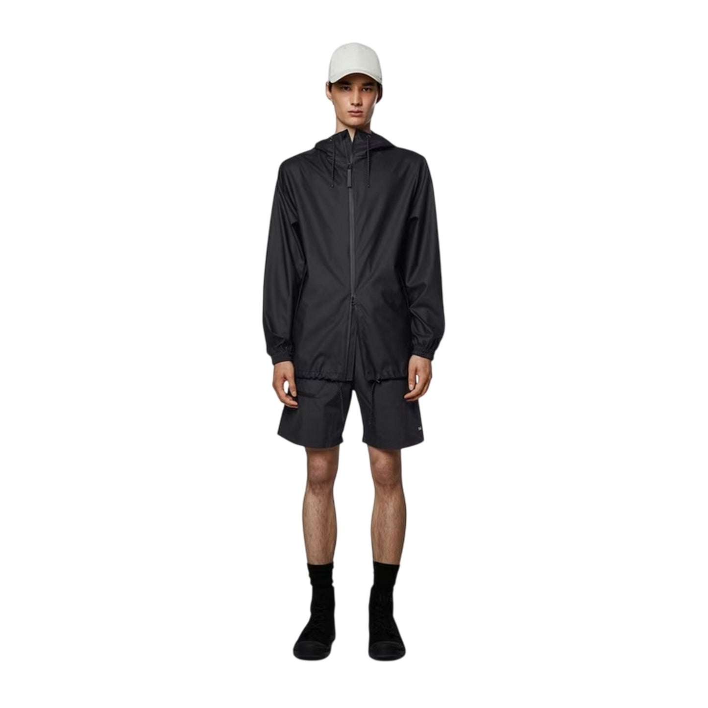Black - Lifestyle - Rains Mens Storm Breaker Raincoat