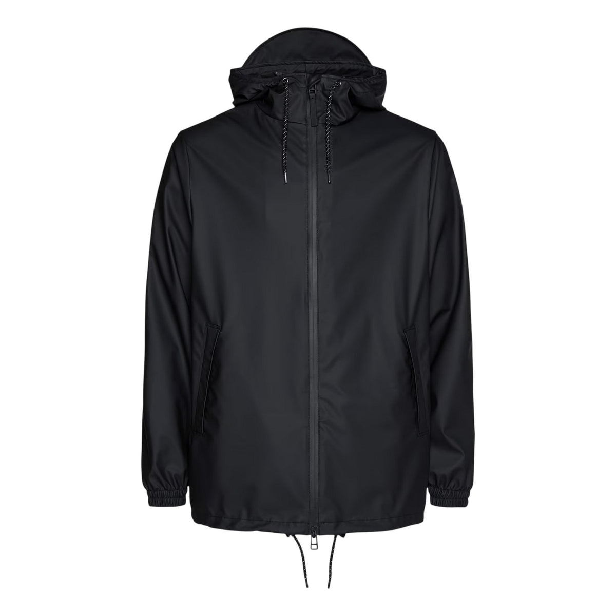 Black - Front - Rains Mens Storm Breaker Raincoat