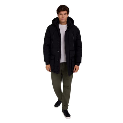 Black - Lifestyle - Minoti Mens Padded Parka