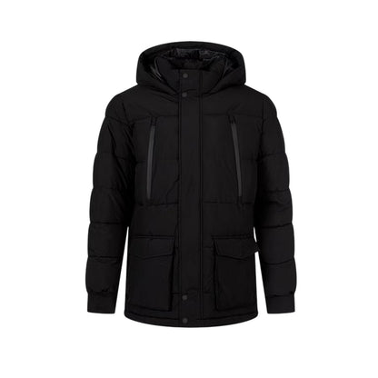 Black - Front - Minoti Mens Padded Parka