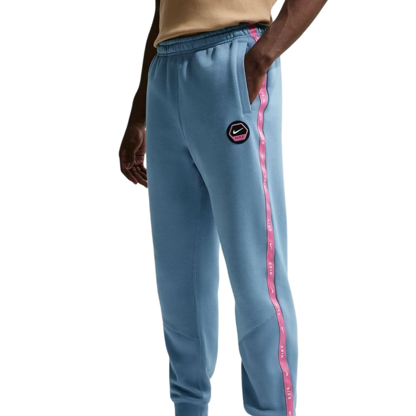 Blue - Side - Nike Mens Fleece Joggers