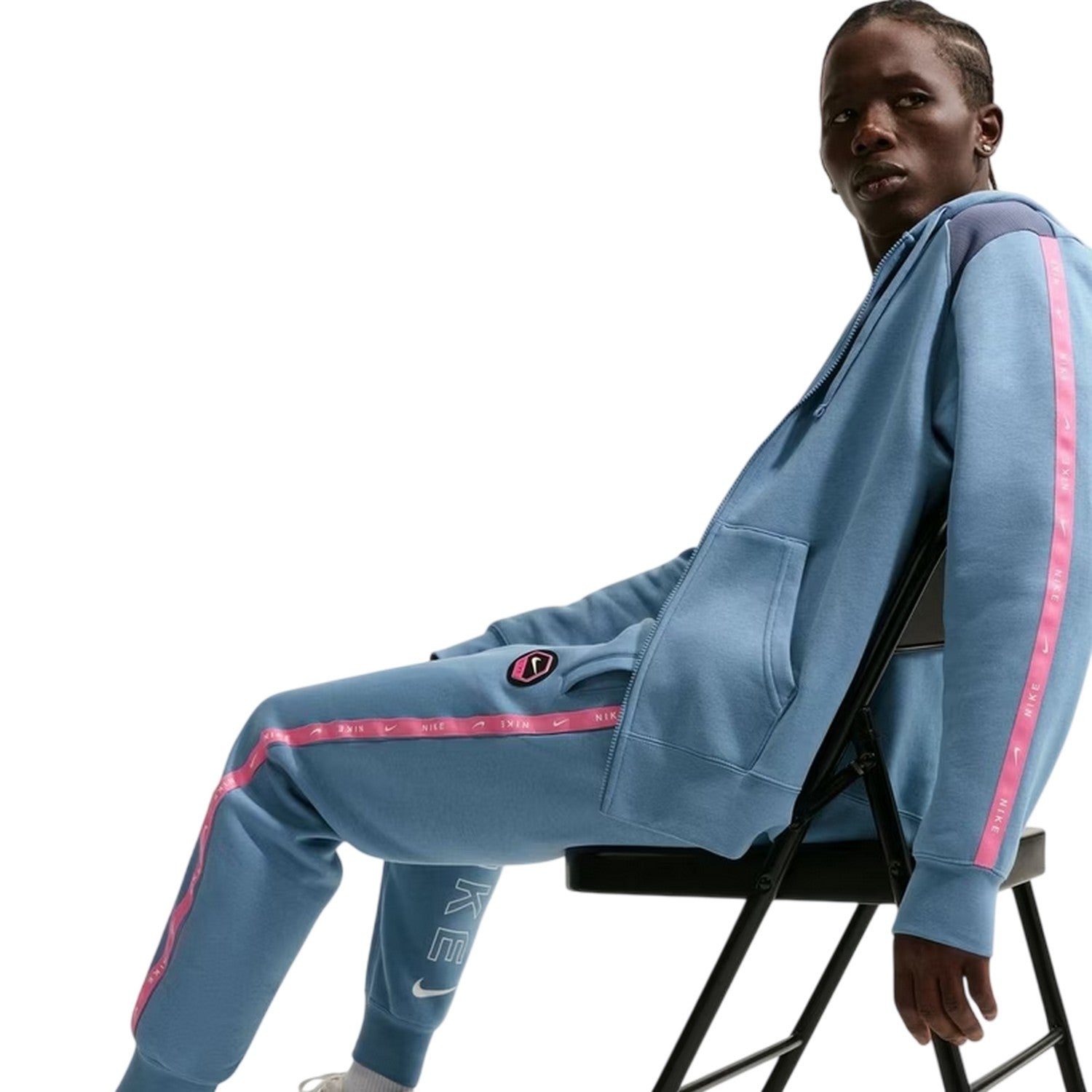 Blue - Pack Shot - Nike Mens Fleece Joggers