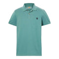 Teal - Front - Timberland Mens Oyster River Logo Short-Sleeved Polo Shirt