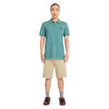 Teal - Lifestyle - Timberland Mens Oyster River Logo Short-Sleeved Polo Shirt