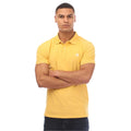Yellow - Front - Timberland Mens Oyster River Logo Short-Sleeved Polo Shirt