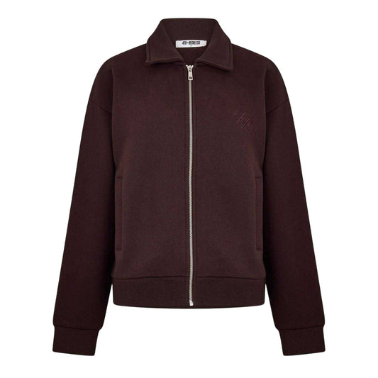 Chocolate - Front - 4th & Reckless Womens-Ladies Valerie Embroidered Logo Bomber Jacket