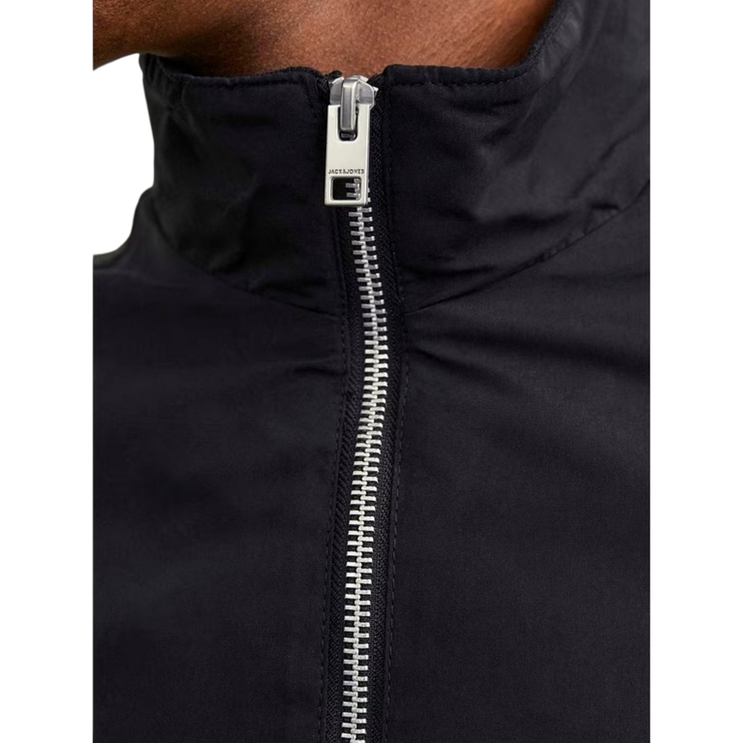 Black - Side - Jack And Jones Mens Rush Regular Harrington Jacket
