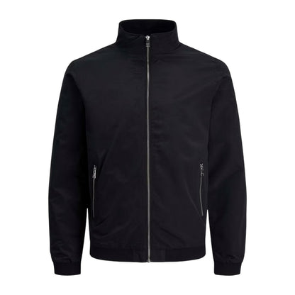 Black - Front - Jack And Jones Mens Rush Regular Harrington Jacket