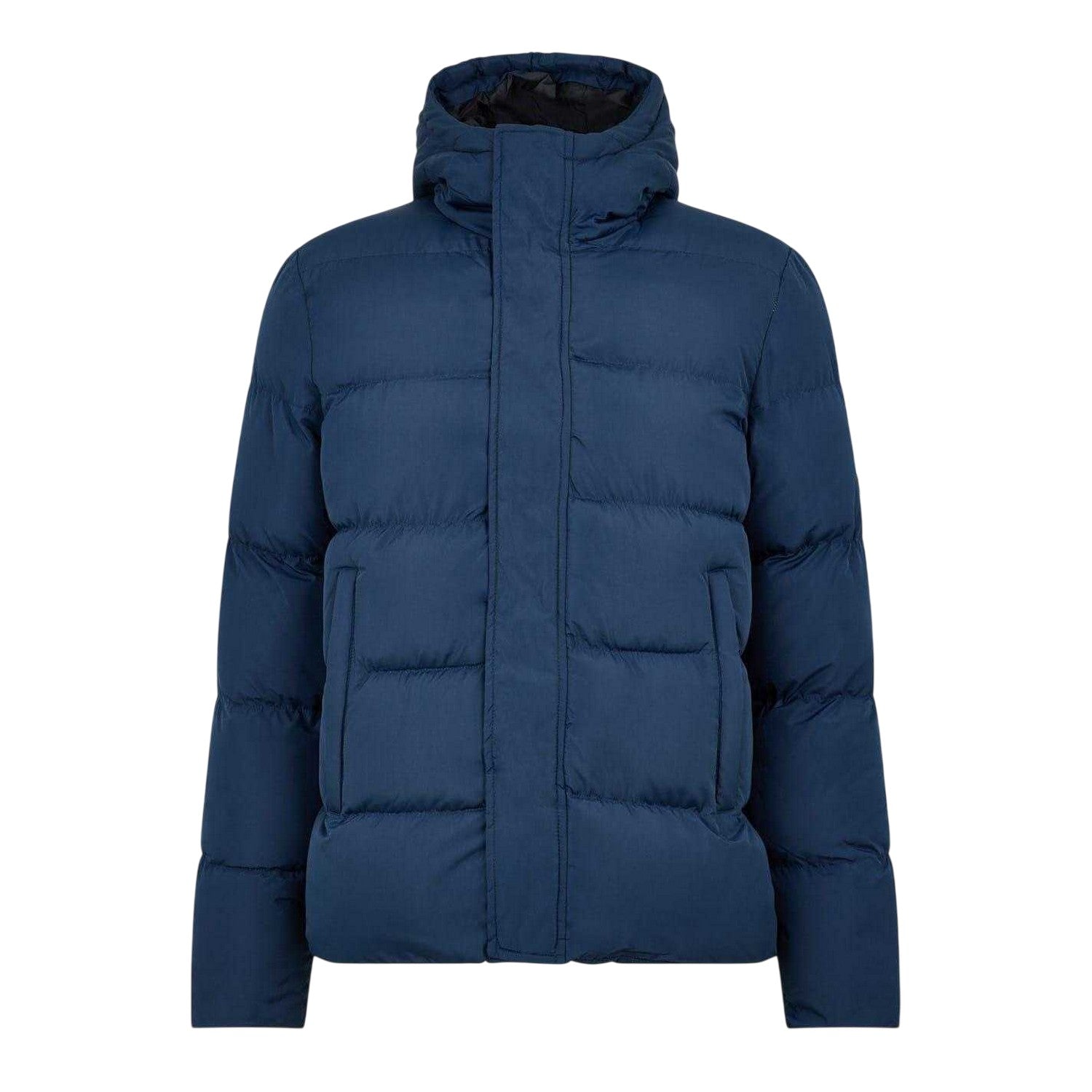 Navy - Front - NYC Mens Icefall Puffer Jacket
