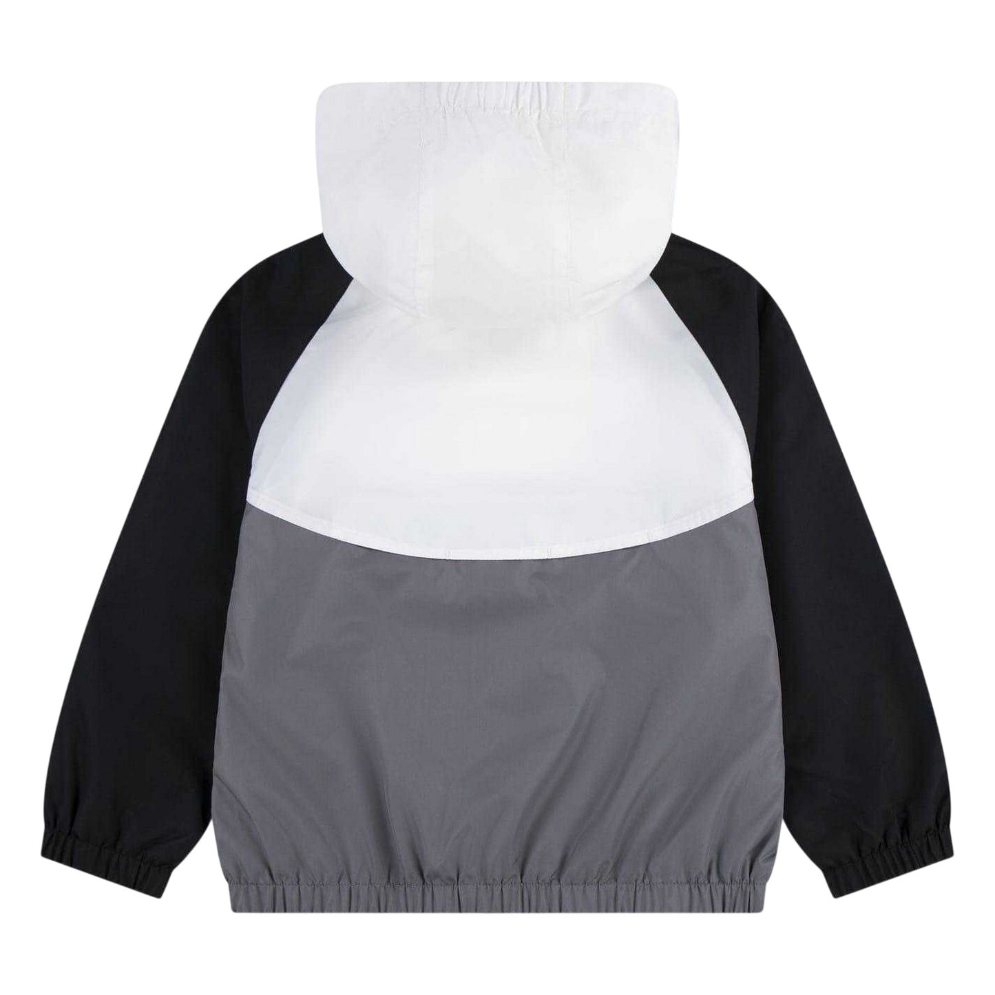 Black-White-Grey - Back - Nike Childrens-Kids Chevron Windbreaker