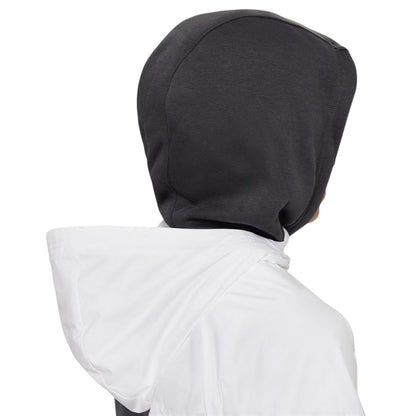 Black-White-Grey - Side - Nike Childrens-Kids Chevron Windbreaker