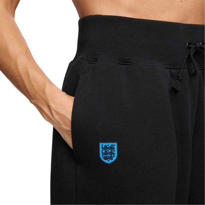 Black - Lifestyle - Nike Womens-Ladies Cotton Blend England FA Jogging Bottoms