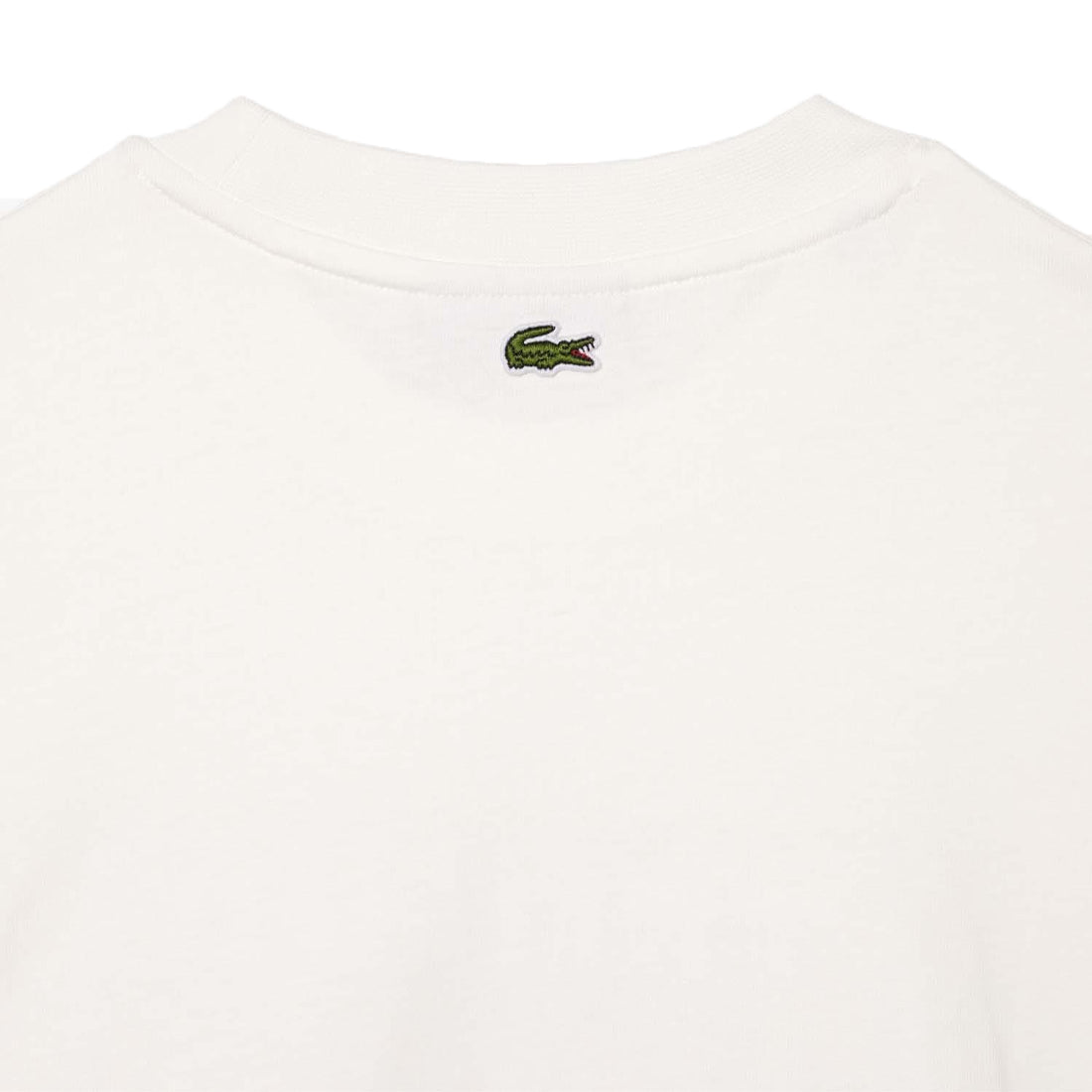 Cream - Lifestyle - Lacoste Womens-Ladies Embroidered Cotton Oversized Tennis T-Shirt