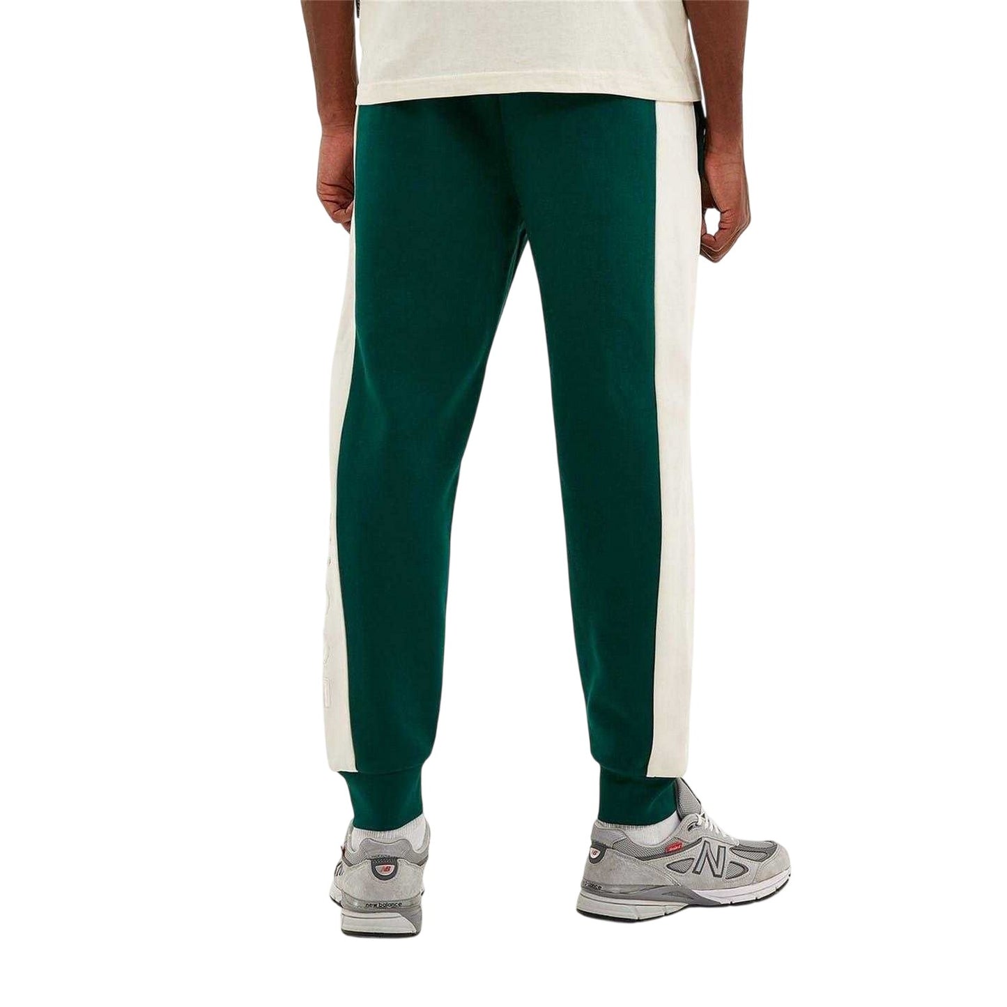 Green-White - Back - Nicce Mens Mercury Jogging Bottoms