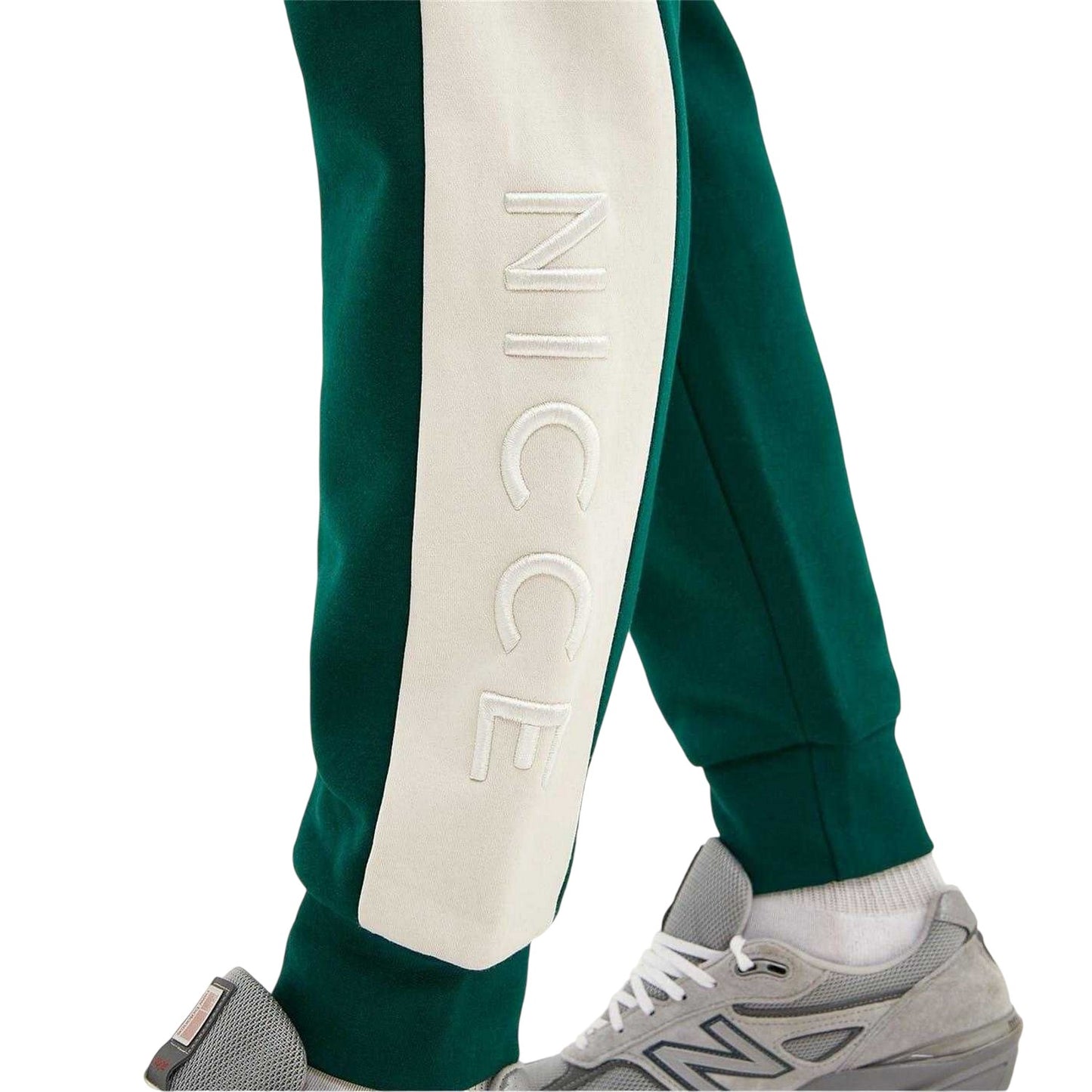 Green-White - Lifestyle - Nicce Mens Mercury Jogging Bottoms