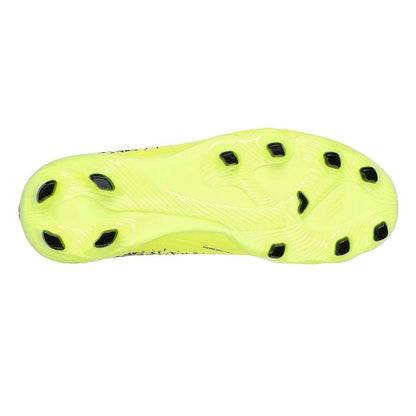 Yellow-Black - Back - Skechers Childrens-Kids Graphic Print Firm Ground Rugby Boots