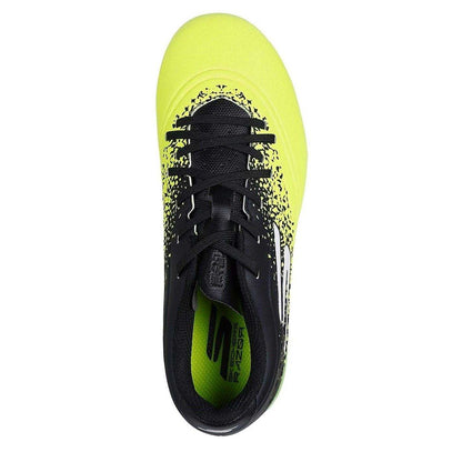Yellow-Black - Lifestyle - Skechers Childrens-Kids Graphic Print Firm Ground Rugby Boots
