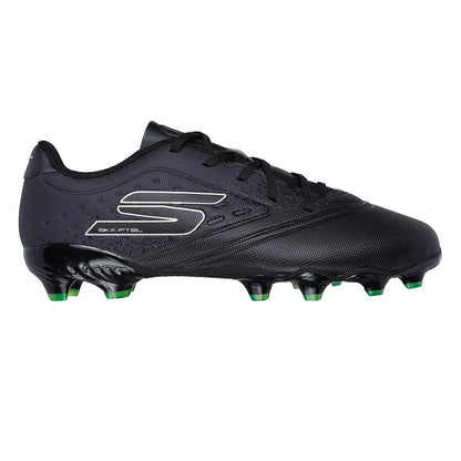 Black - Front - Skechers Childrens-Kids Graphic Print Firm Ground Rugby Boots