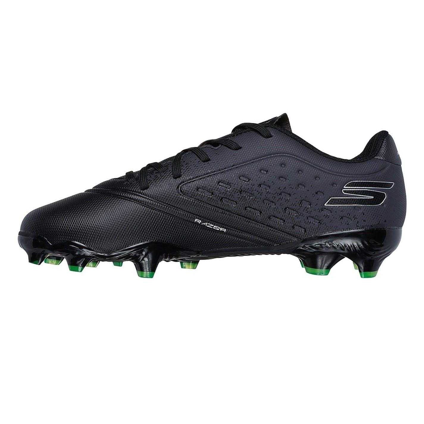 Black - Side - Skechers Childrens-Kids Graphic Print Firm Ground Rugby Boots