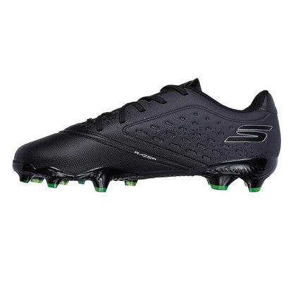Black - Side - Skechers Childrens-Kids Graphic Print Firm Ground Rugby Boots