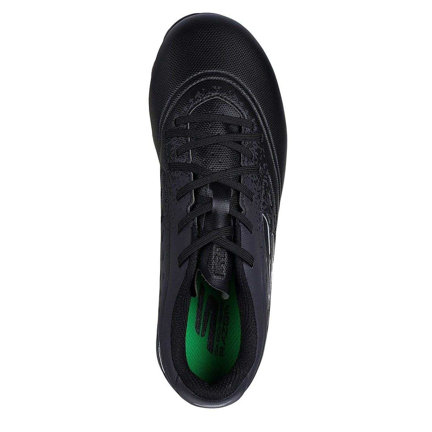 Black - Lifestyle - Skechers Childrens-Kids Graphic Print Firm Ground Rugby Boots