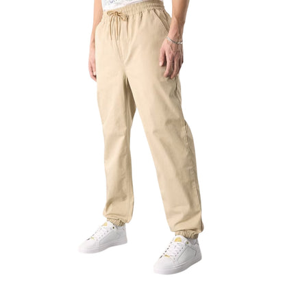 Sand - Side - Pretty Green Mens Woven Straight Leg Joggers