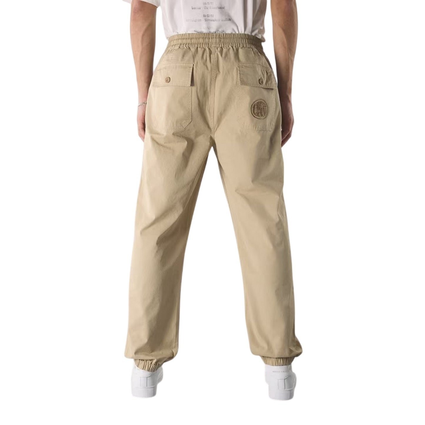 Sand - Lifestyle - Pretty Green Mens Woven Straight Leg Joggers