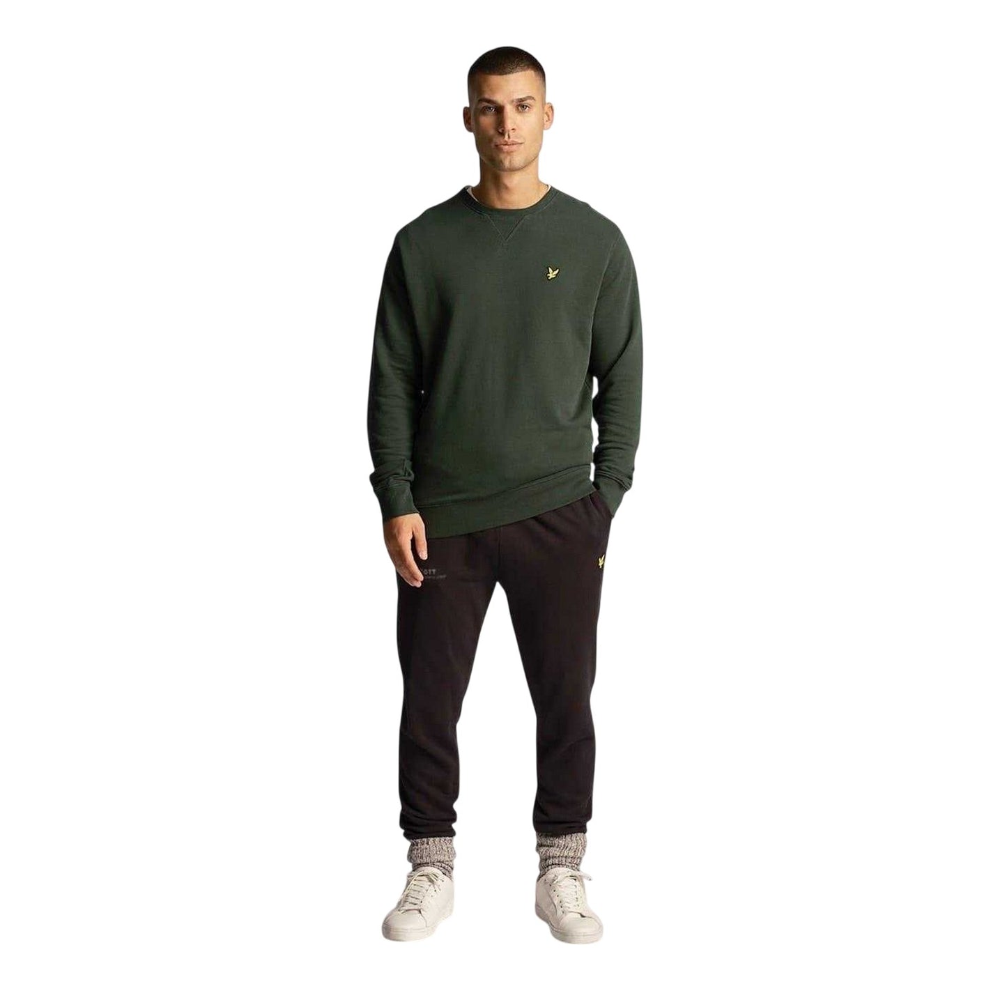 Jet Black - Lifestyle - Lyle & Scott Mens Fleece Joggers