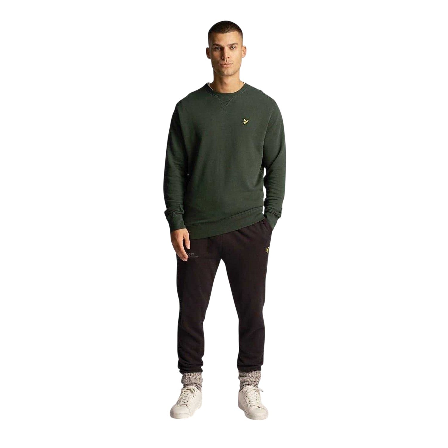 Jet Black - Lifestyle - Lyle & Scott Mens Fleece Joggers