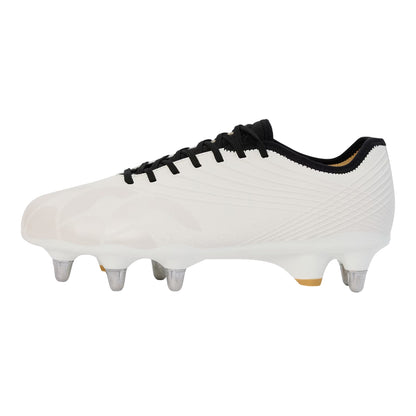 White - Side - Canterbury Mens Stampede Groundbreak Pro Soft Ground Rugby Boots