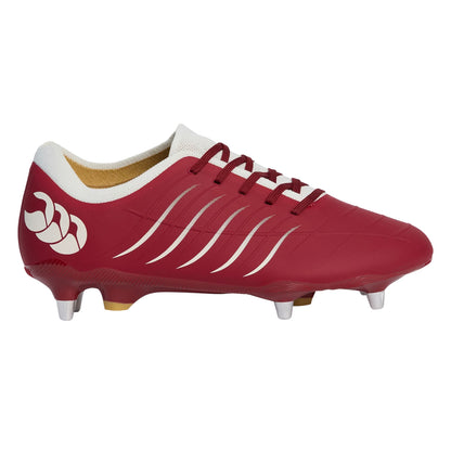 Red Dahlia - Front - Canterbury Mens Pro Soft Ground Rugby Boots
