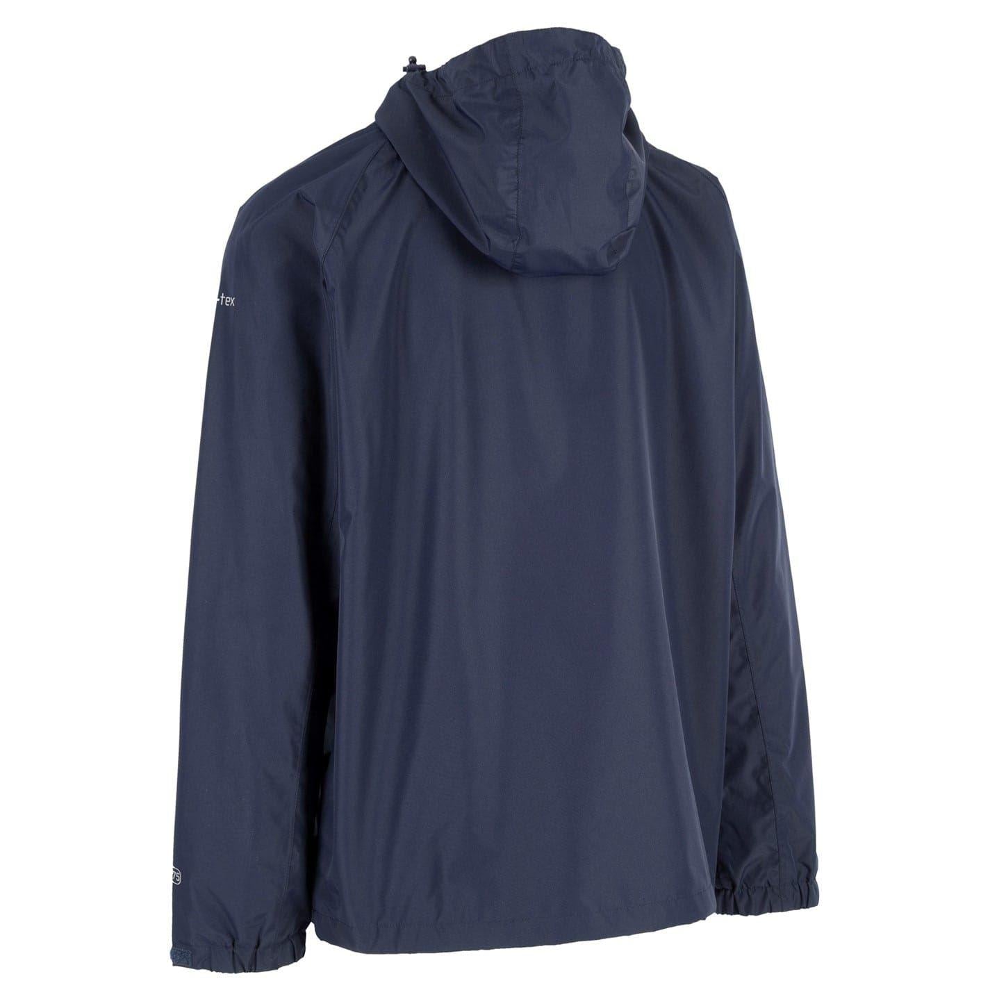 Navy - Back - Trespass Mens Tarrant Waterproof Jacket