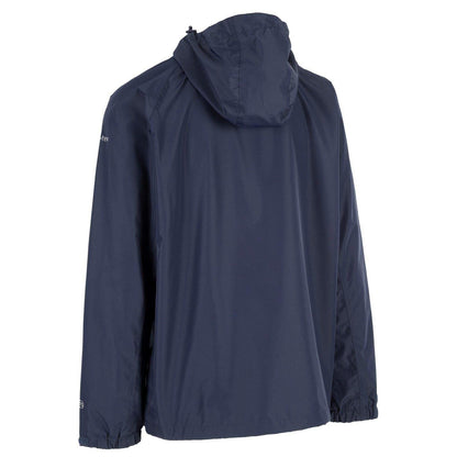 Navy - Back - Trespass Mens Tarrant Waterproof Jacket