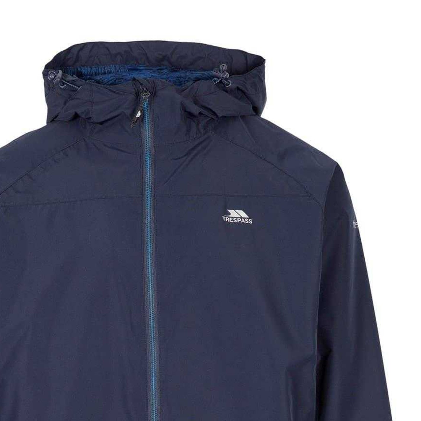 Navy - Side - Trespass Mens Tarrant Waterproof Jacket