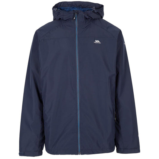Navy - Front - Trespass Mens Tarrant Waterproof Jacket