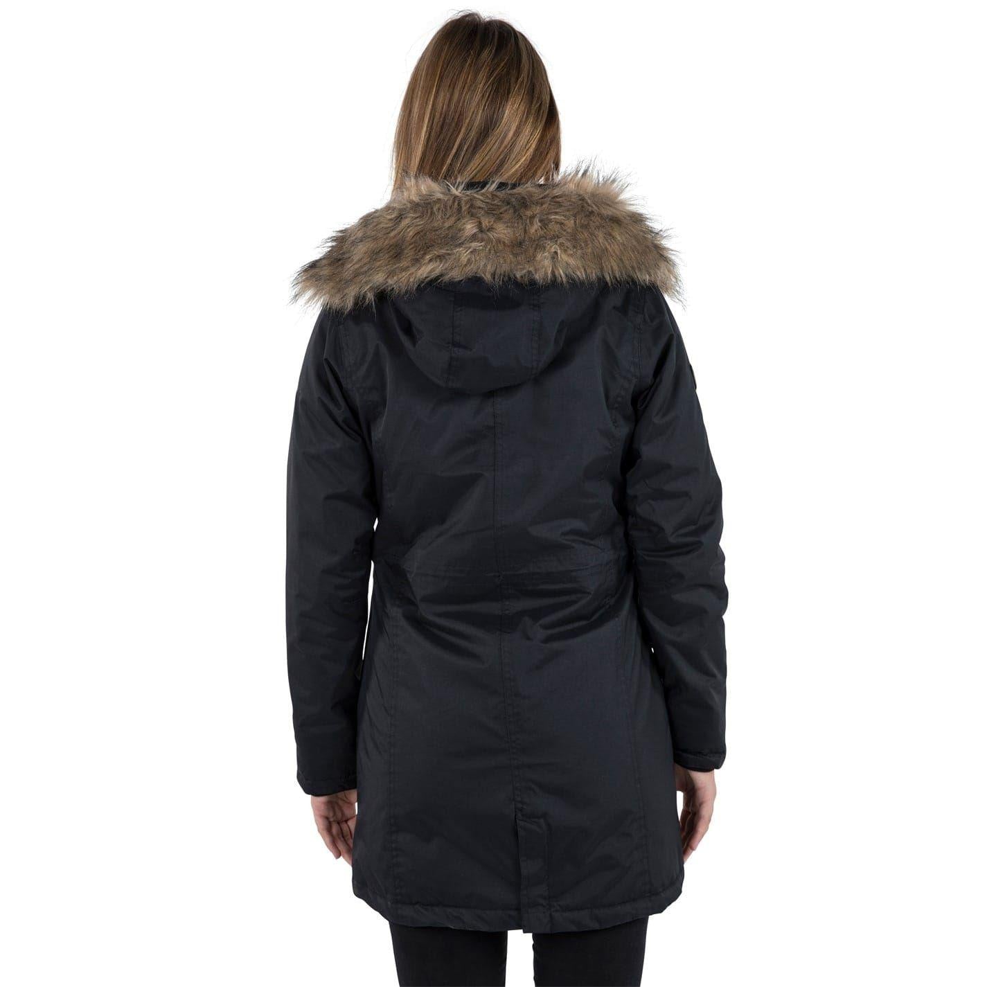 Black - Back - Trespass Womens-Ladies Eternally Waterproof Parka