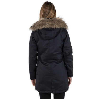 Black - Back - Trespass Womens-Ladies Eternally Waterproof Parka