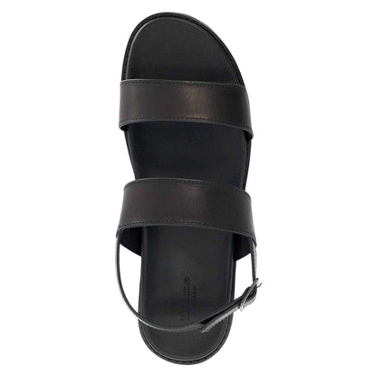 Black - Side - Dune London Mens Leather Sandals
