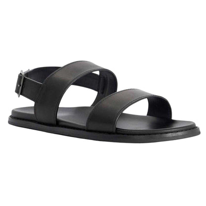 Black - Lifestyle - Dune London Mens Leather Sandals
