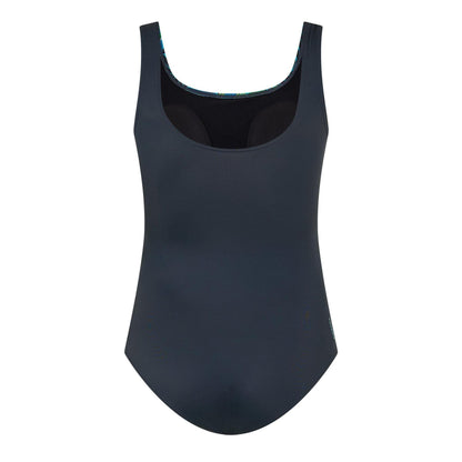 Multicoloured - Back - Zoggs Womens-Ladies Corsica Scoopback One Piece Swimsuit
