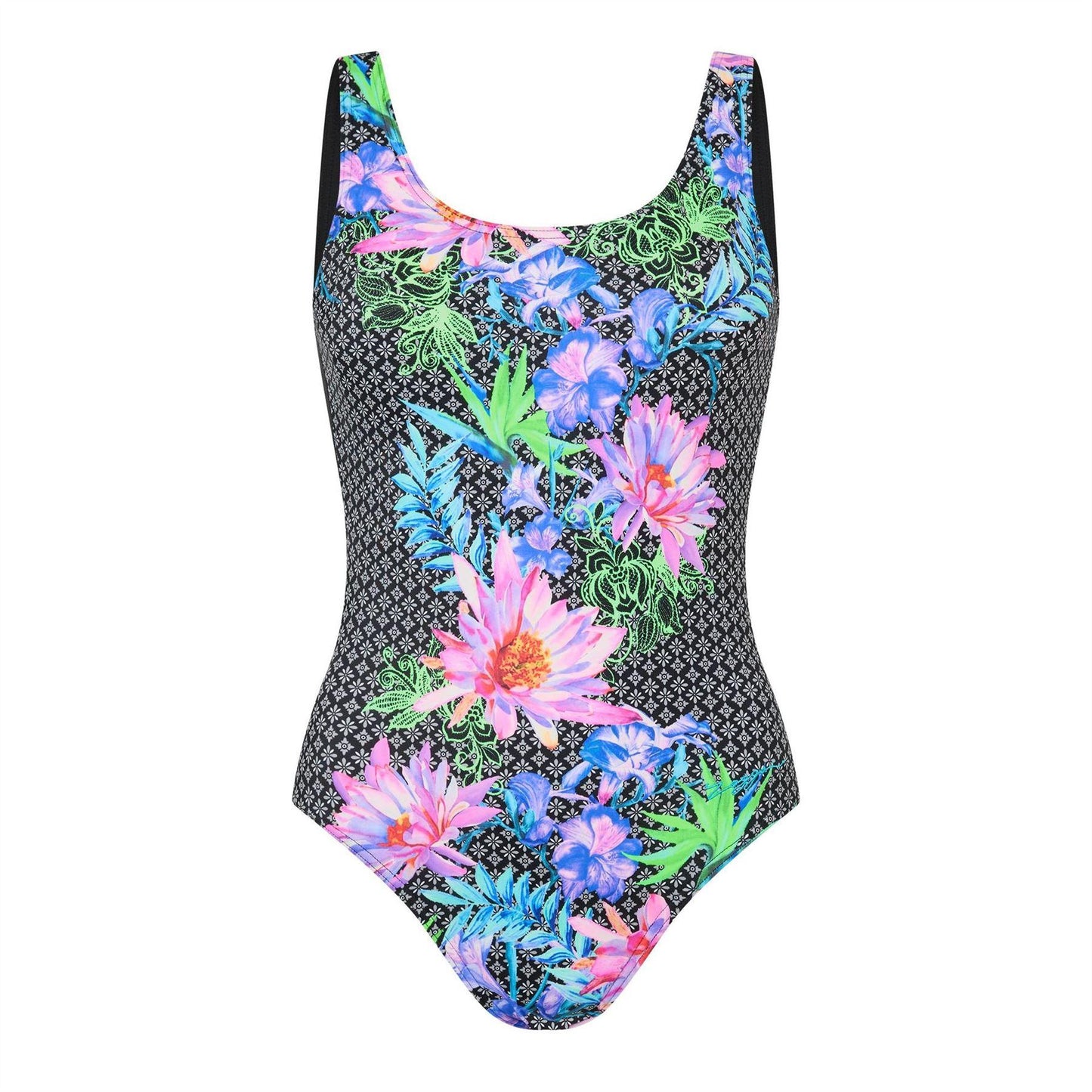 Multicoloured - Front - Zoggs Womens-Ladies Mystique Scoopback One Piece Swimsuit