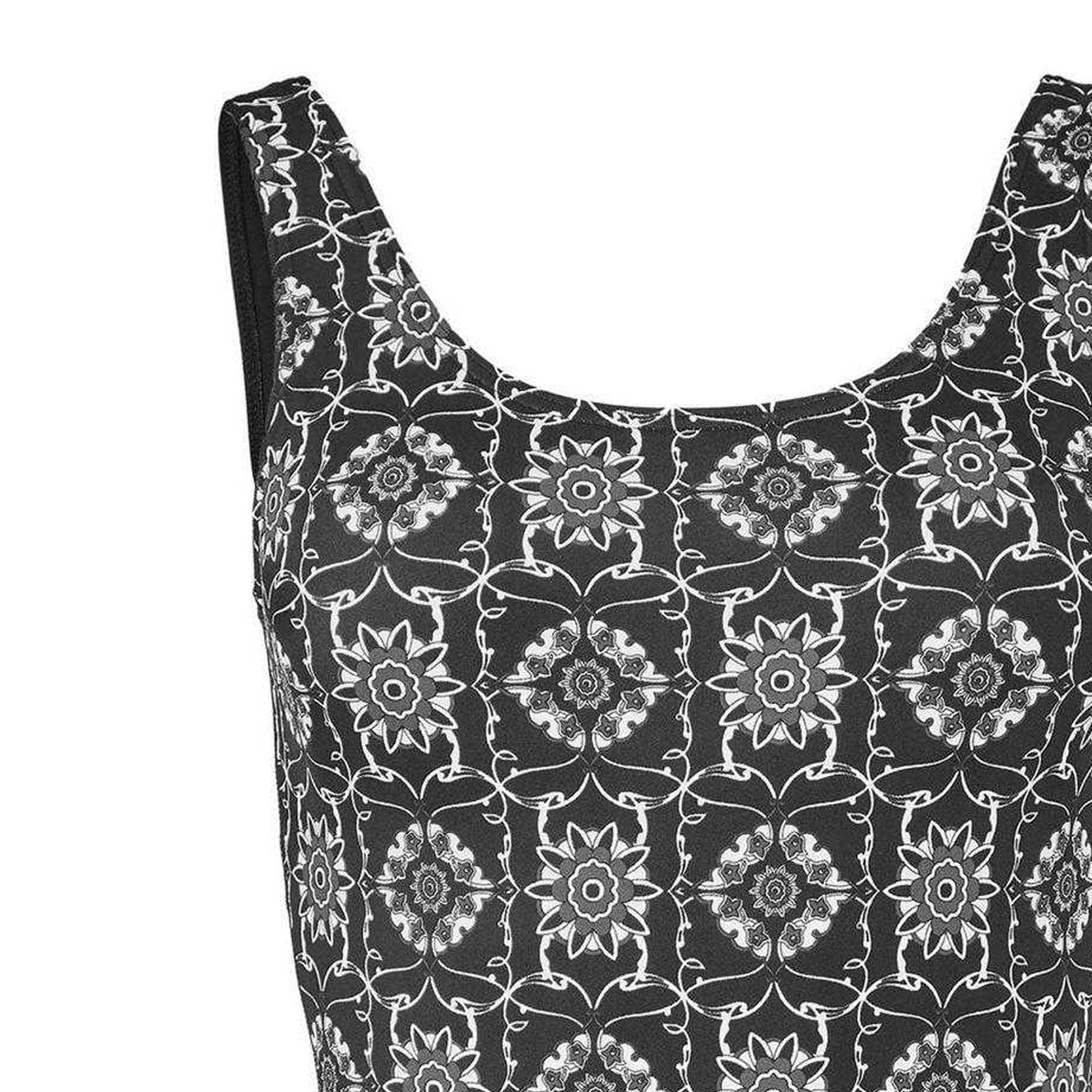Black - Side - Zoggs Womens-Ladies Sacred Craft Scoopback One Piece Swimsuit