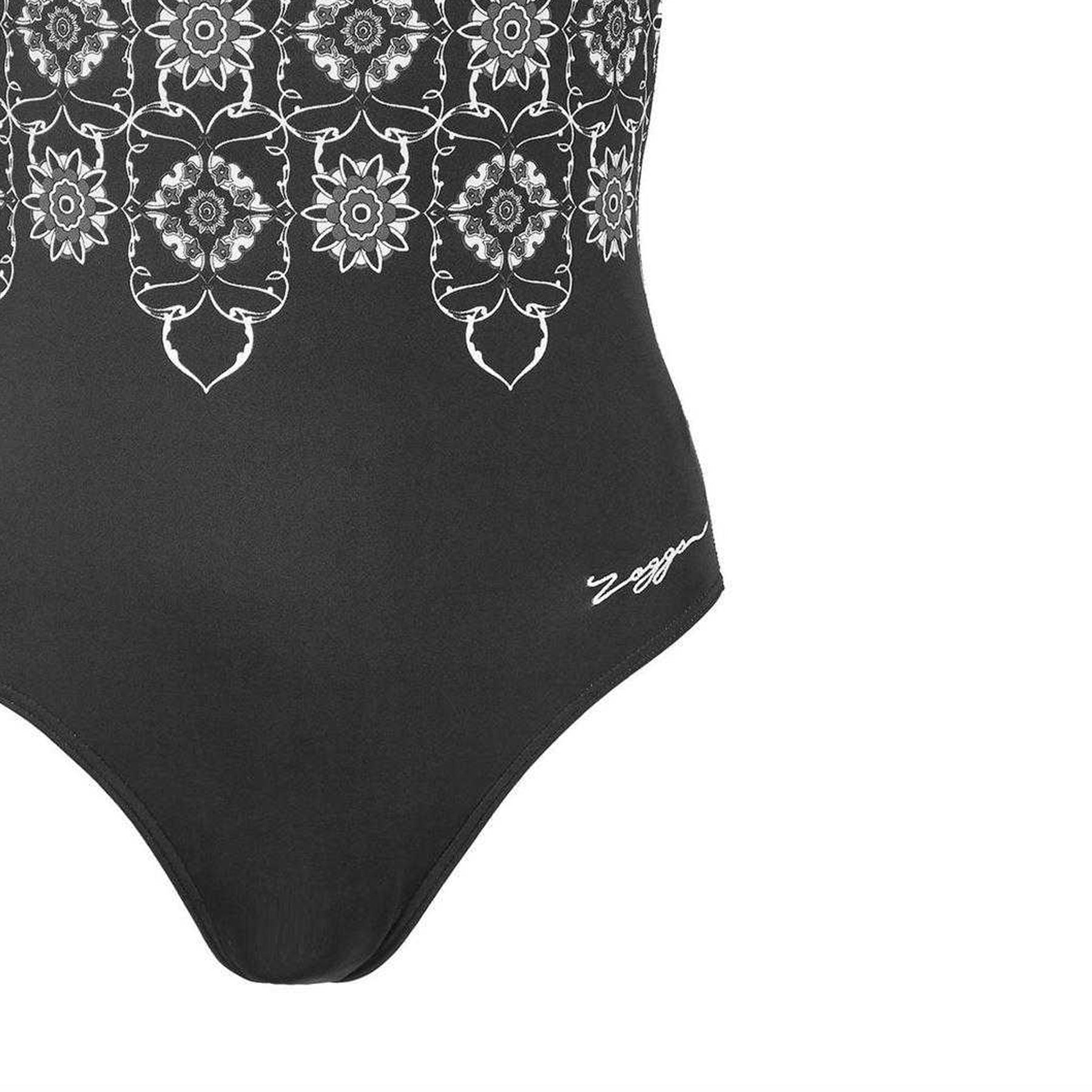 Black - Lifestyle - Zoggs Womens-Ladies Sacred Craft Scoopback One Piece Swimsuit